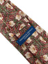 dark red maroon tie with  william morris pimpernel floral design